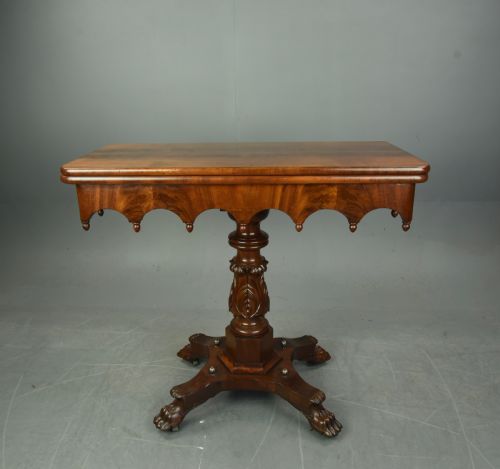 British Colonial Padauk Wood Tea Table