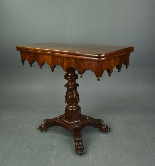 fig 1. British colonial Padauk wood tea table