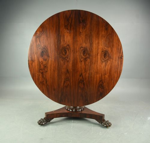 fig 1. Antique Regency Rosewood breakfast dining table