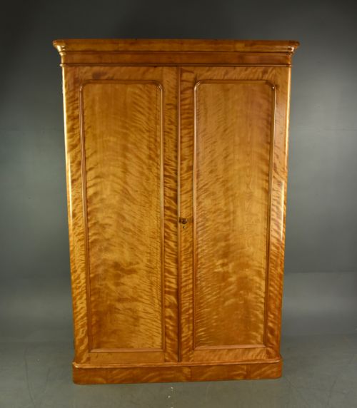 Victorian Two Door Wardrobe in Satinwood Heal & Sons