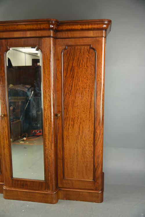fig 1. Victorian breakfront triple wardrobe