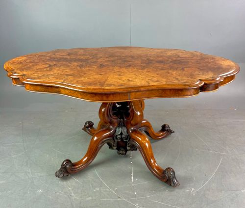 Antique Walnut Centre Table or Dining Table