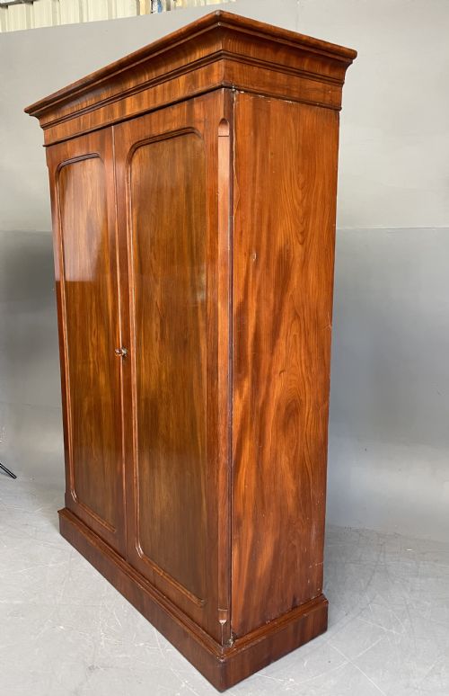 fig 1. Victorian mahogany double wardrobe