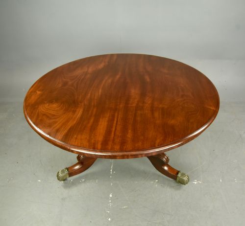 fig 1. Regency mahogany round dining table