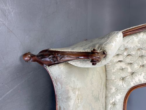 fig 1. Victorian rosewood chaise longue