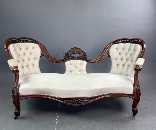 Victorian Mahogany Double End Sofa Chaise