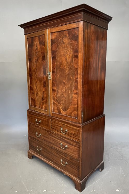 fig 1. Mahogany linen press