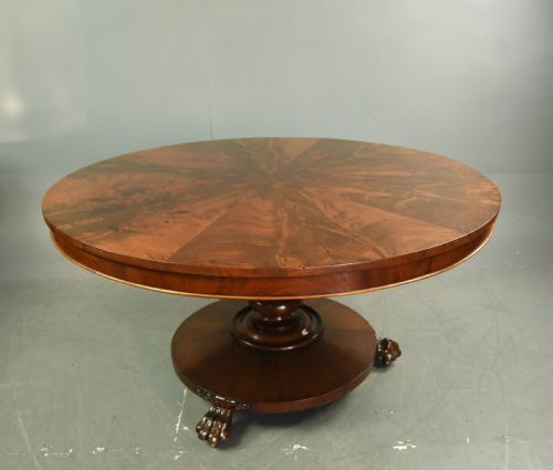 fig 1. Regency mahogany round dining table