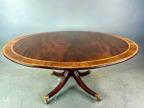 fig 1. Large regency curcular round dining table