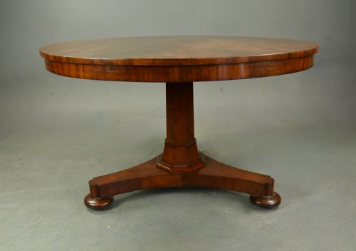 victorian mahogany round mahogany dining table - CATEGORY: ANTIQUE TABLES - DATED VICTORIAN