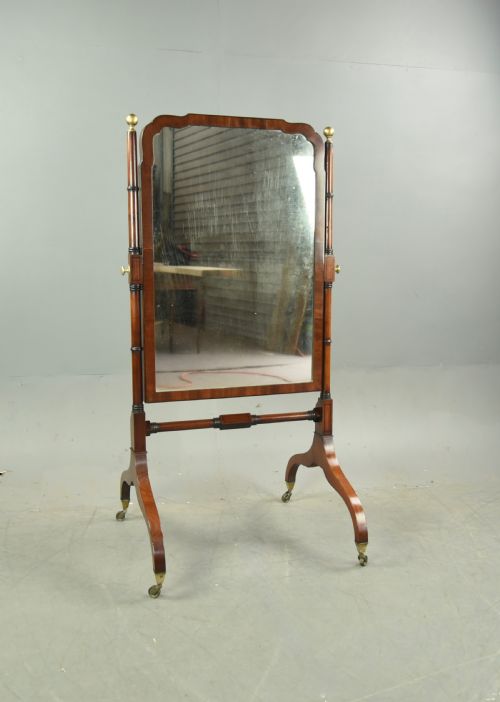 Regency Mahogany Cheval Mirror