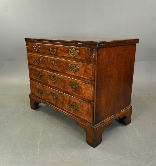 fig 2. 18th century burr walnut bachelors chest of drawers