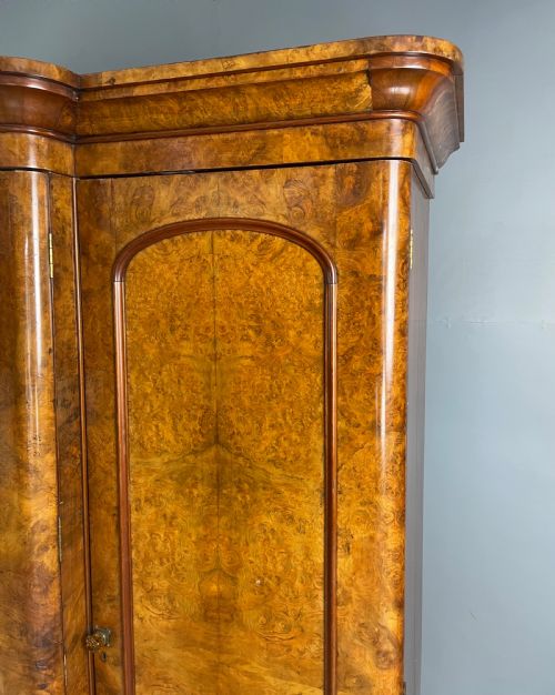 fig 1. Victorian Walnut breakfront triple wardrobe