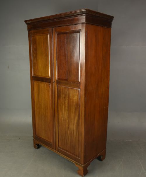 Antique Mahogany Double Wardrobe