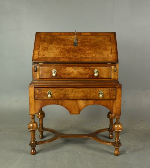 Queen Anne Style Walnut Bureau