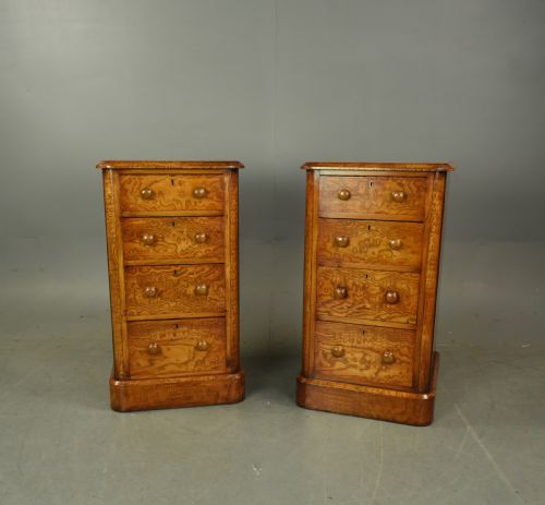 Pair of Victorian Bedside Chests of Drawers