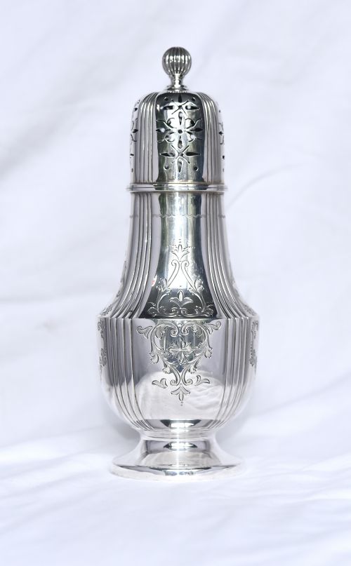 Antique Silver Sugar Sifter Atkin Brothers
