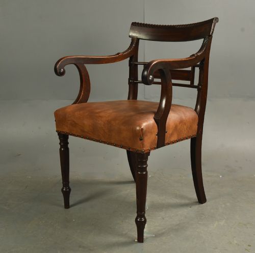 Georgian Mahogany Desk Chair