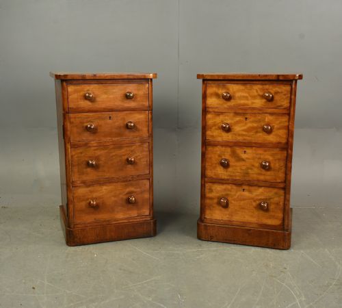 Pair of Victorian Bedside Chests of Drawers