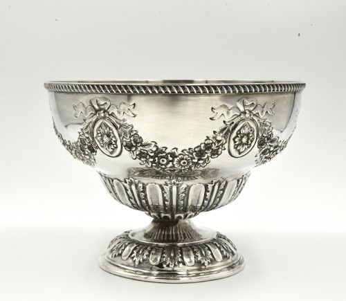 Antique Sterling Silver Bowl Fruit Bowl