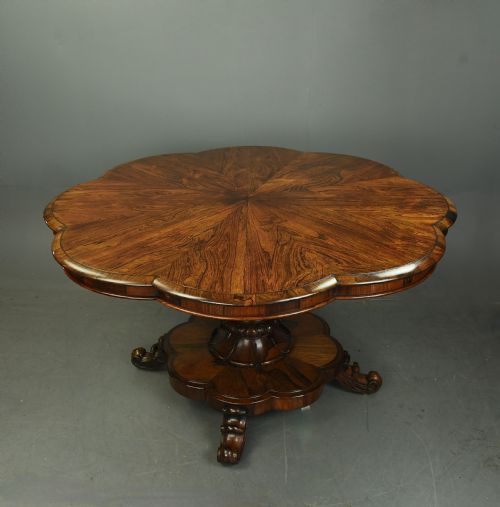fig 1. early 19th century Regency rosewood centre/breakfast/dining table