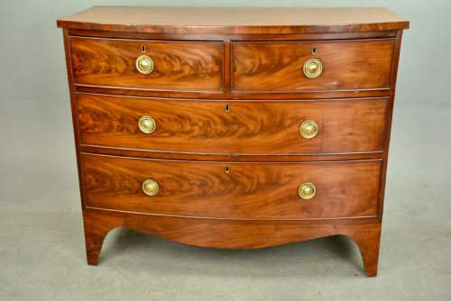 Victorian Mahogany Bow Front Chest of Drawers