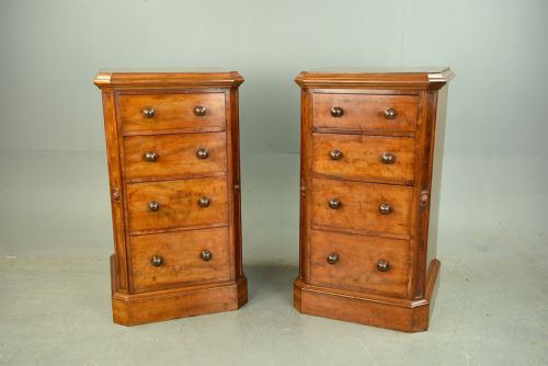 Pair of Regency Mahogany Bedside Chests of Drawers