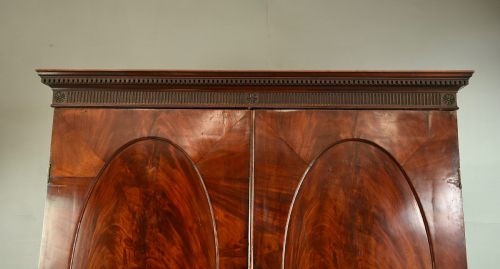 fig 1. Georgian mahogany double wardrobe
