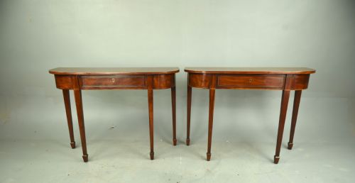 Pair of Georgian Mahogany Console Tables