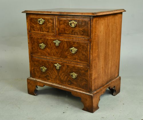 fig 1. Small Georgian walnut chest of drawers