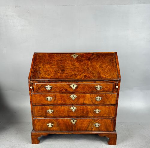 Georgian Burr Walnut Bureau