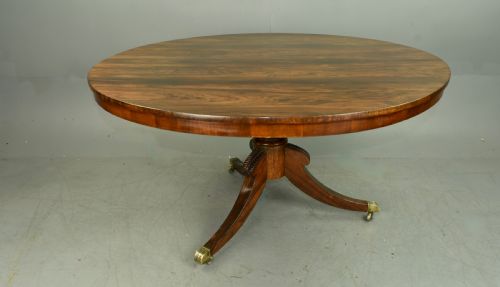 fig 1. Regency rosewood circular dining table