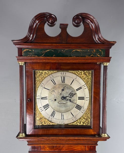 fig 1. 18th century oak grandfather clock Thomas Ashton Macclesfield