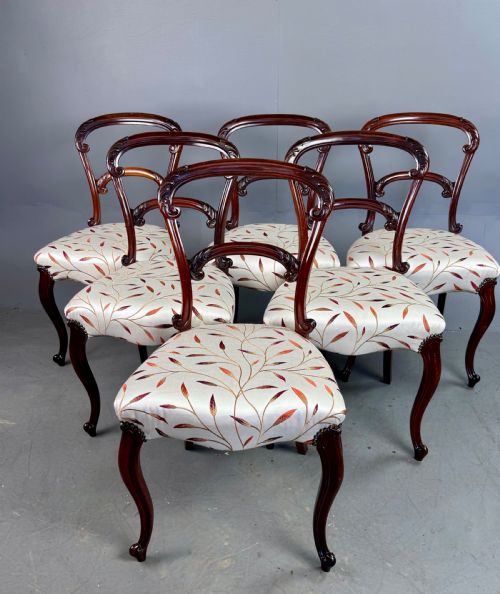 Set of Six Rosewood Dining Chairs