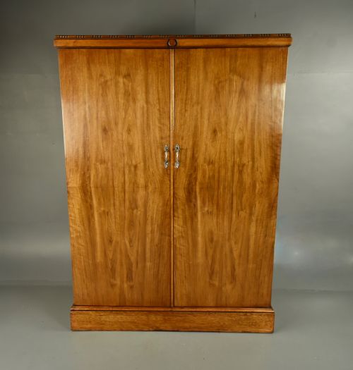 Art Deco Walnut Deep Door Compactom Wardrobe