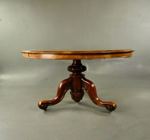 fig 1. Victorian walnut dining table