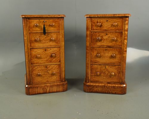 Pair of Victorian Bedside Chests of Drawers