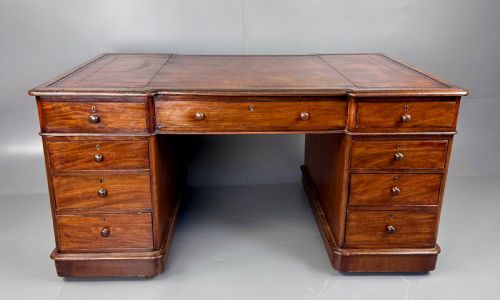 fig 1. Antique Victorian partners desk