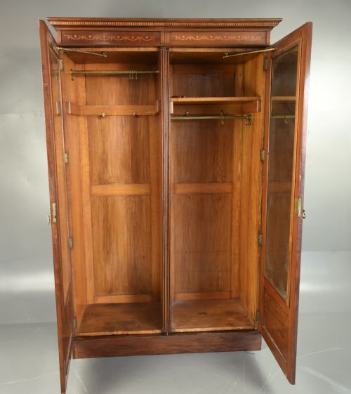 fig 1. Victorian mahogany double wardrobe