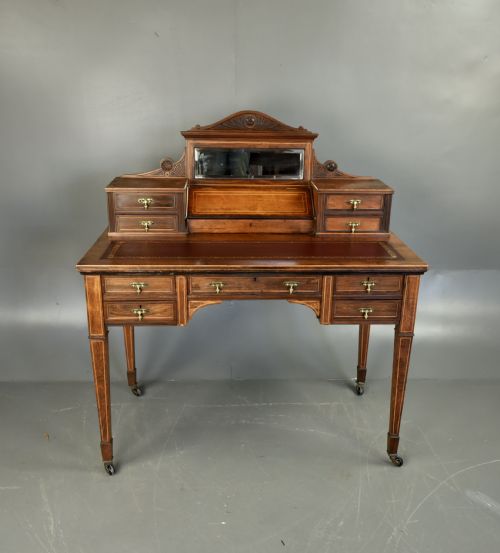 19th Century Rosewood Writing Table Desk Edwards & Roberts