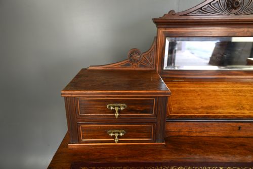 fig 1. 19th century Rosewood writing table desk Edwards & Roberts