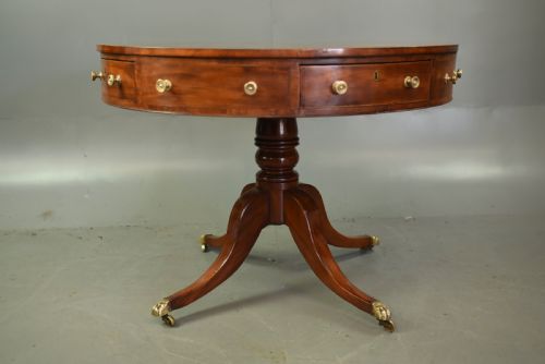 Regency Mahogany Drum Table