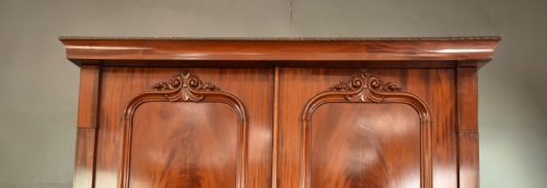 fig 2. Victorian mahogany double wardrobe