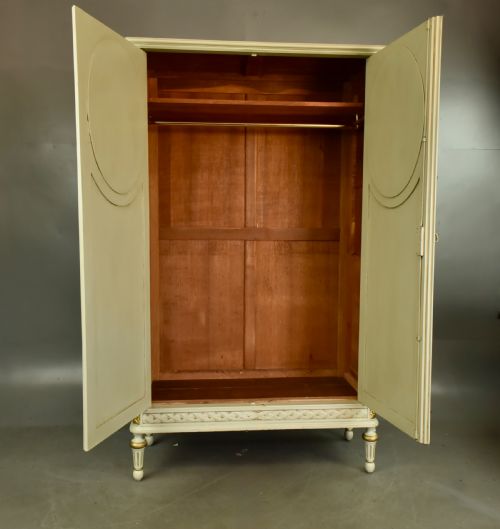 fig 1. Antique French painted wardrobe armoire