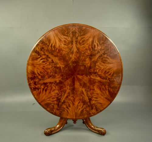 Victorian Flame Mahogany Dining Table Centre Table