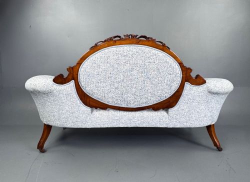 fig 2. Victorian mahogany double ended sofa