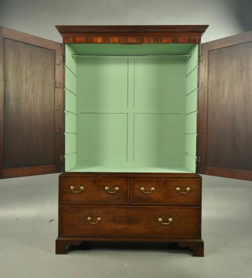fig 1. Georgian mahogany wardrobe