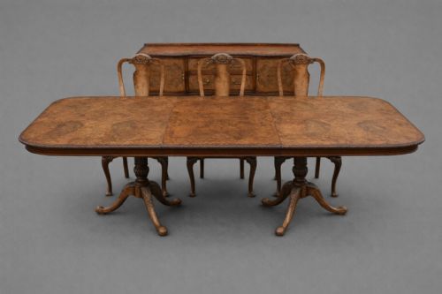 fig 3. Hille of London walnut dining suite