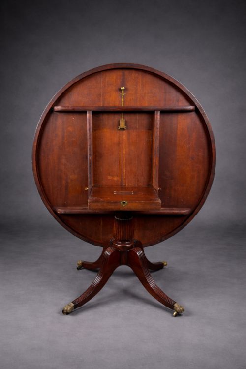 fig 2. Regency mahogany circular dining table