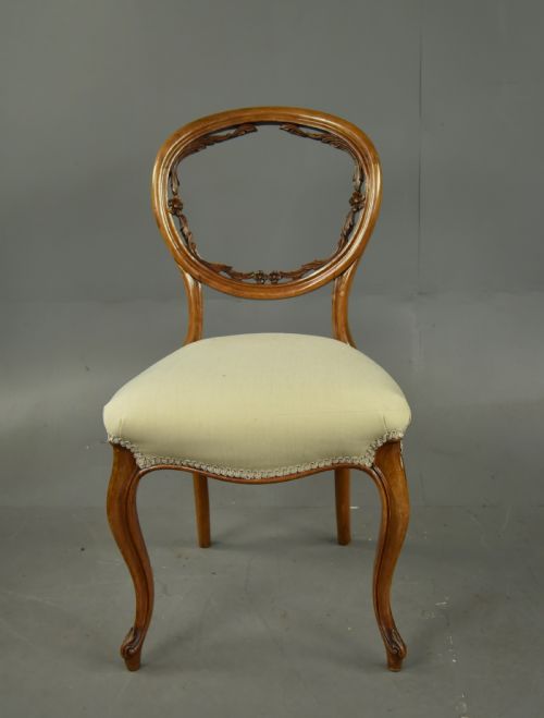fig 1. Set of six Victorian dining chairs